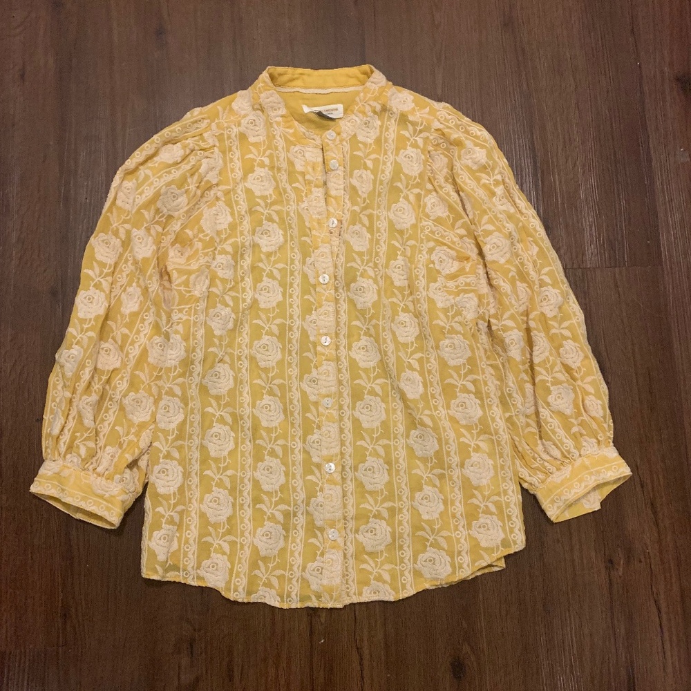Pilcro and the Letterpress Bella Embroidered Blouse